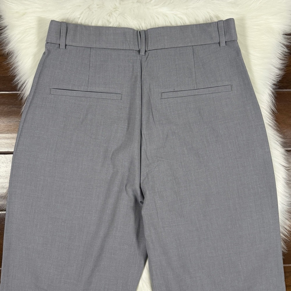 Abercrombie & Fitch Size 10 R / 30 R Gray Sloane High Tailored Wide Leg Pants - Picture 7 of 8